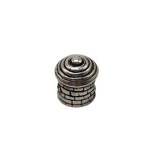 Sterling Silver 925 Zable Compatible Charm Bead With Brick Design Bracelet